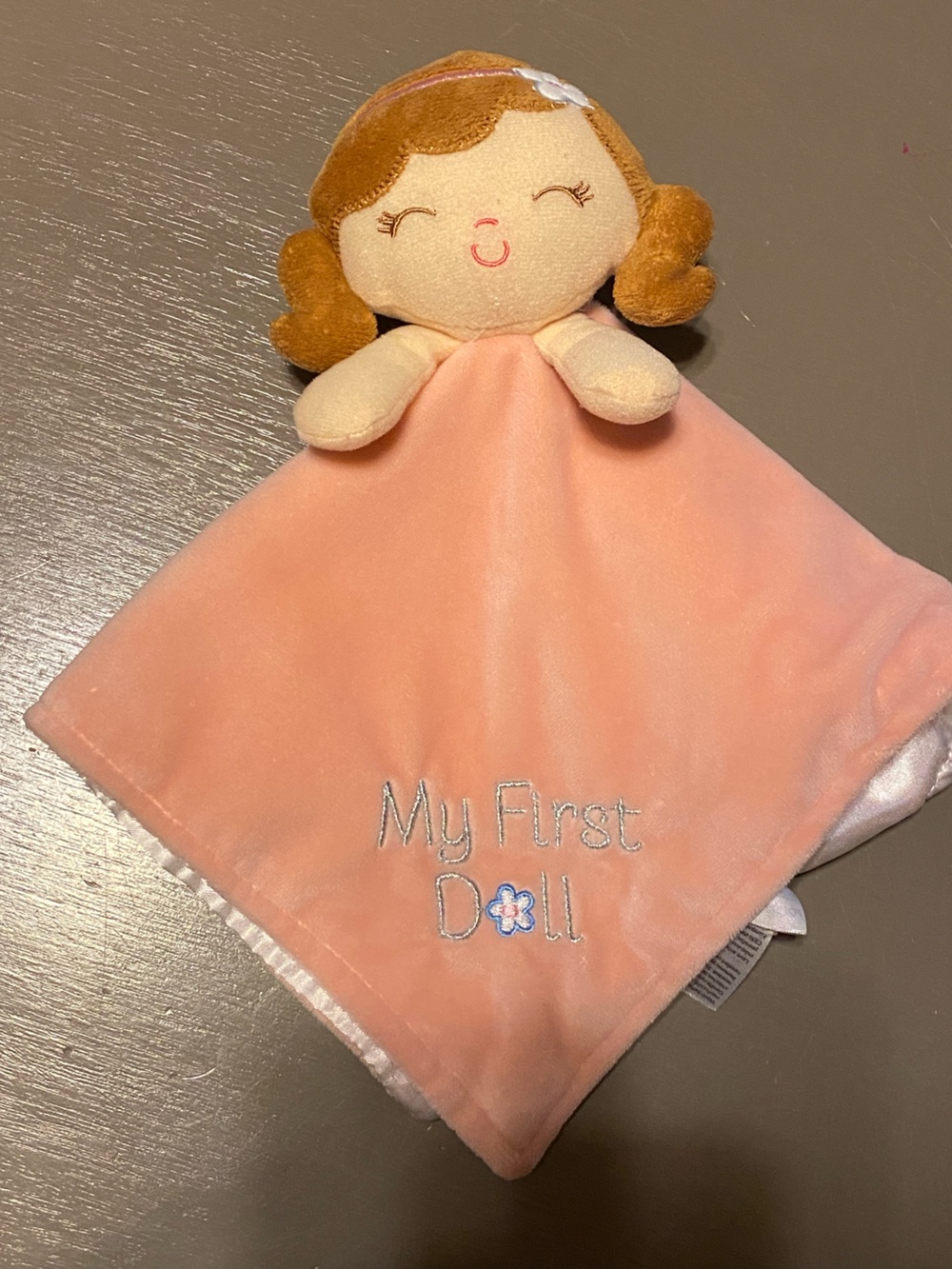 Baby Starters My First Doll Pink Security Blanket Lovey Plush Baby Girl